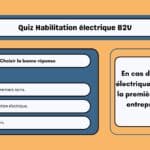 question du QCM de l'habilitation électrique B2V